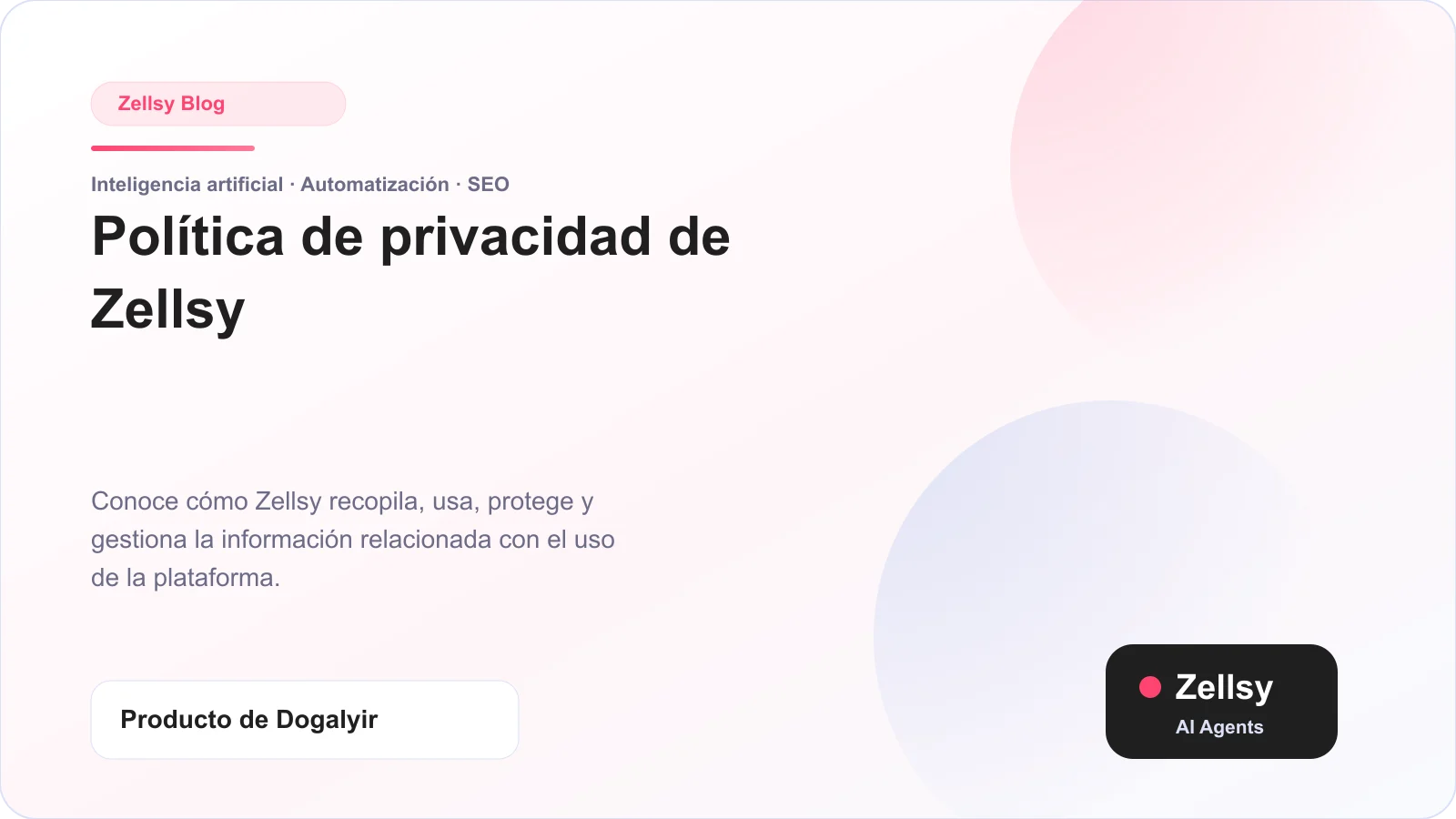 Política de privacidad de Zellsy